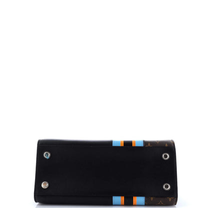 Louis Vuitton City Steamer Handbag Limited Edition Monogram Canvas And Leather