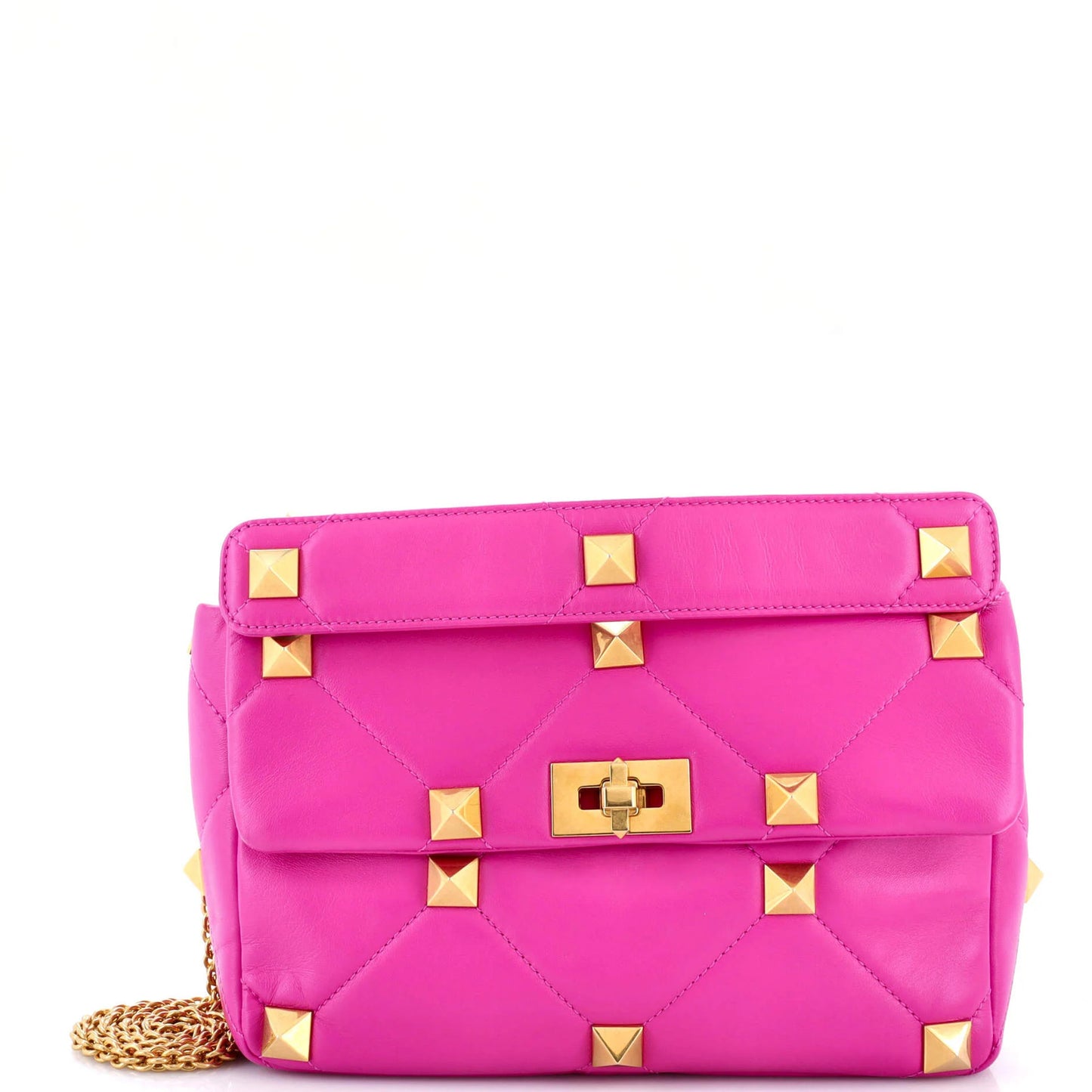 Valentino Garavani Roman Stud Flap Bag Quilted Leather Large