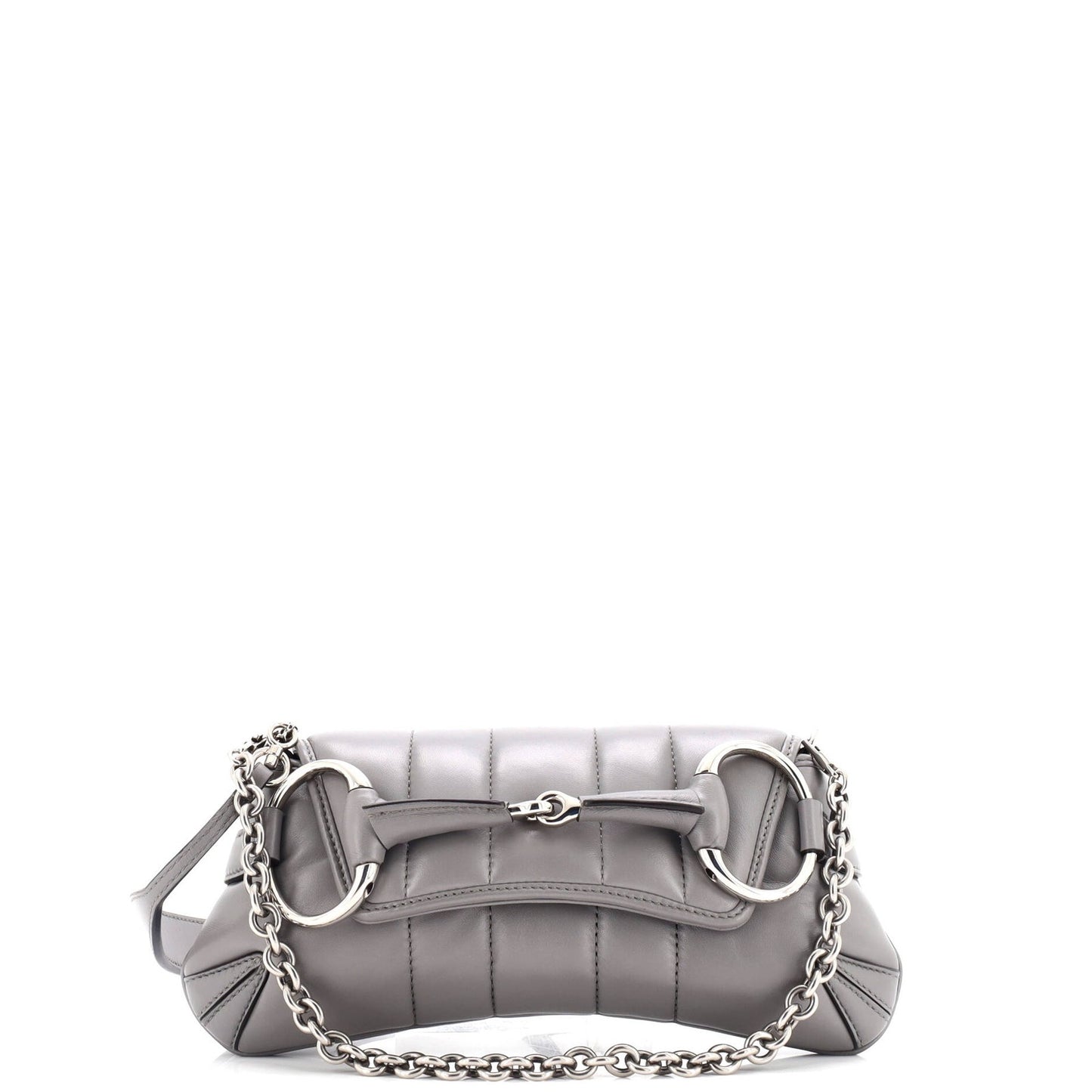 Gucci Horsebit Chain Shoulder Bag Vertical Quilted Leather Small