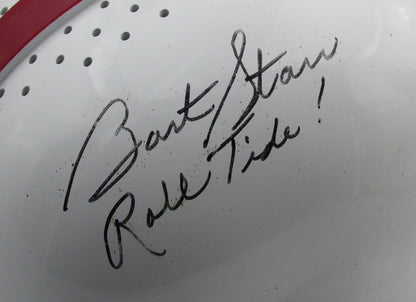 Bart Starr Alabama Signed/Insc Full Size Rk