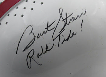 Bart Starr Alabama Signed/Insc Full Size Rk