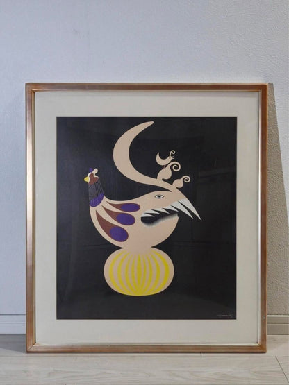 Collectible Kazumasa Nagai Poster Silkscreen Exhibition Signed Box 1990