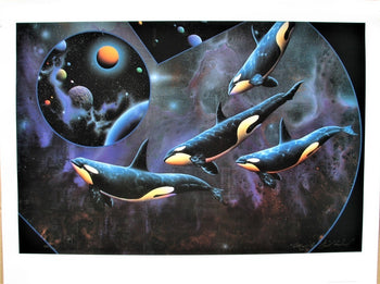 'Windows of the Mind' Mixed Media Print Signed Space Art - Michael David Ward