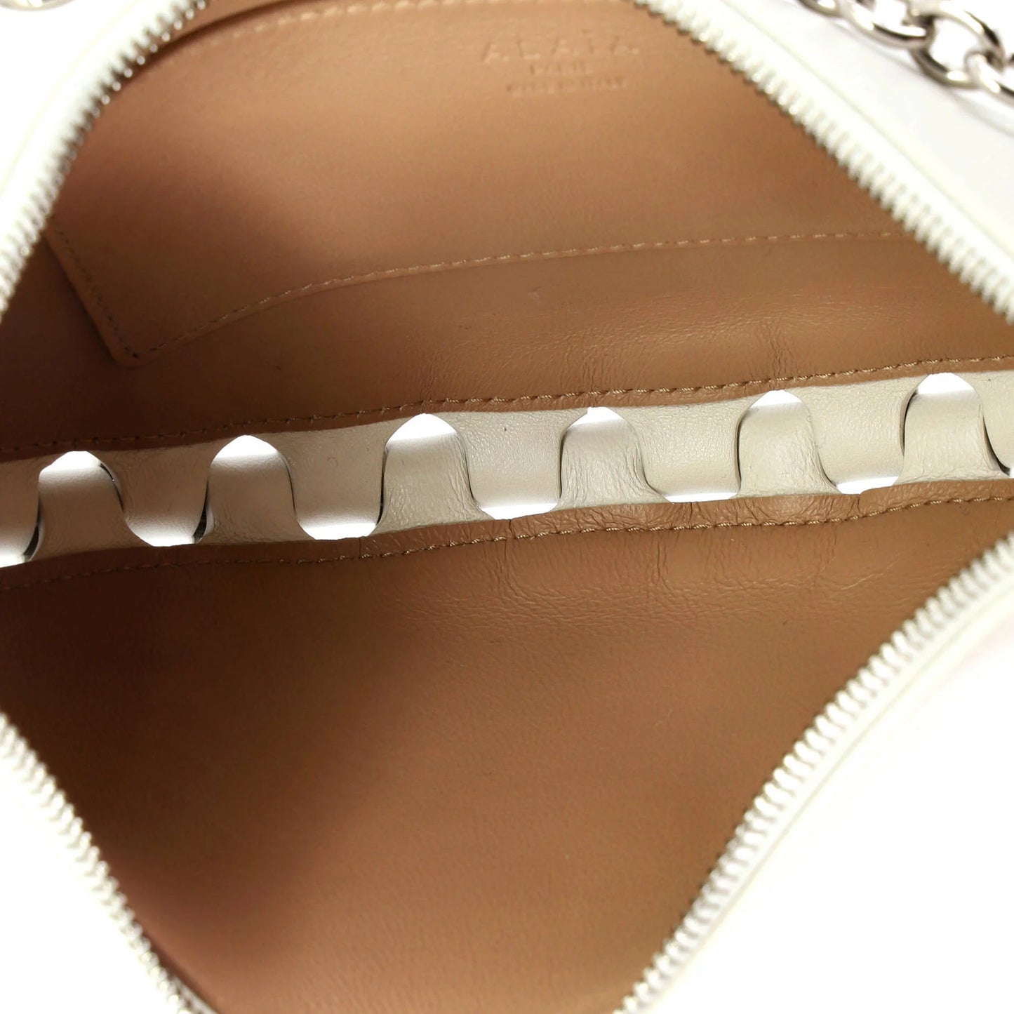 Alaia Demi Lune Chain Bag Studded Leather