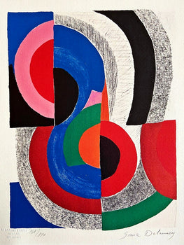 Sonia Delaunay Lithograph Coa Signed Op Numbered
