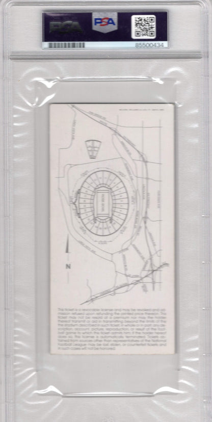 John Riggins Superbowl Xvii Autographed Ticket Psa Authentic Auto