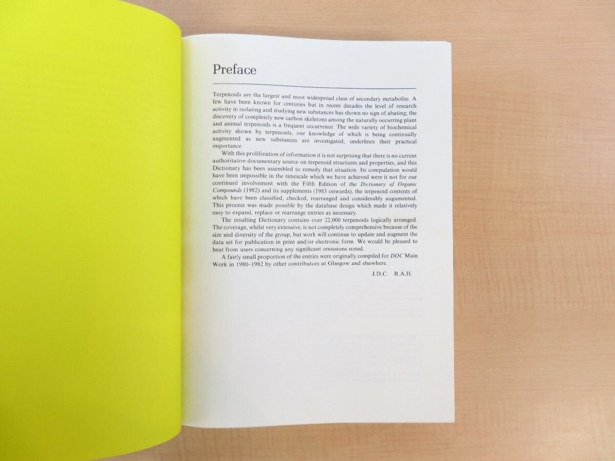 Connolly/Hill Dictionary Of Terpenoids Complete Set Of 3 Volumes