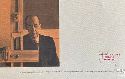 Piet Mondrian Lithograph 1978 Coa Signed Limited Edition 180 Ex