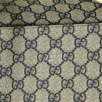 Gucci Logo Shopper Tote Printed Canvas Small