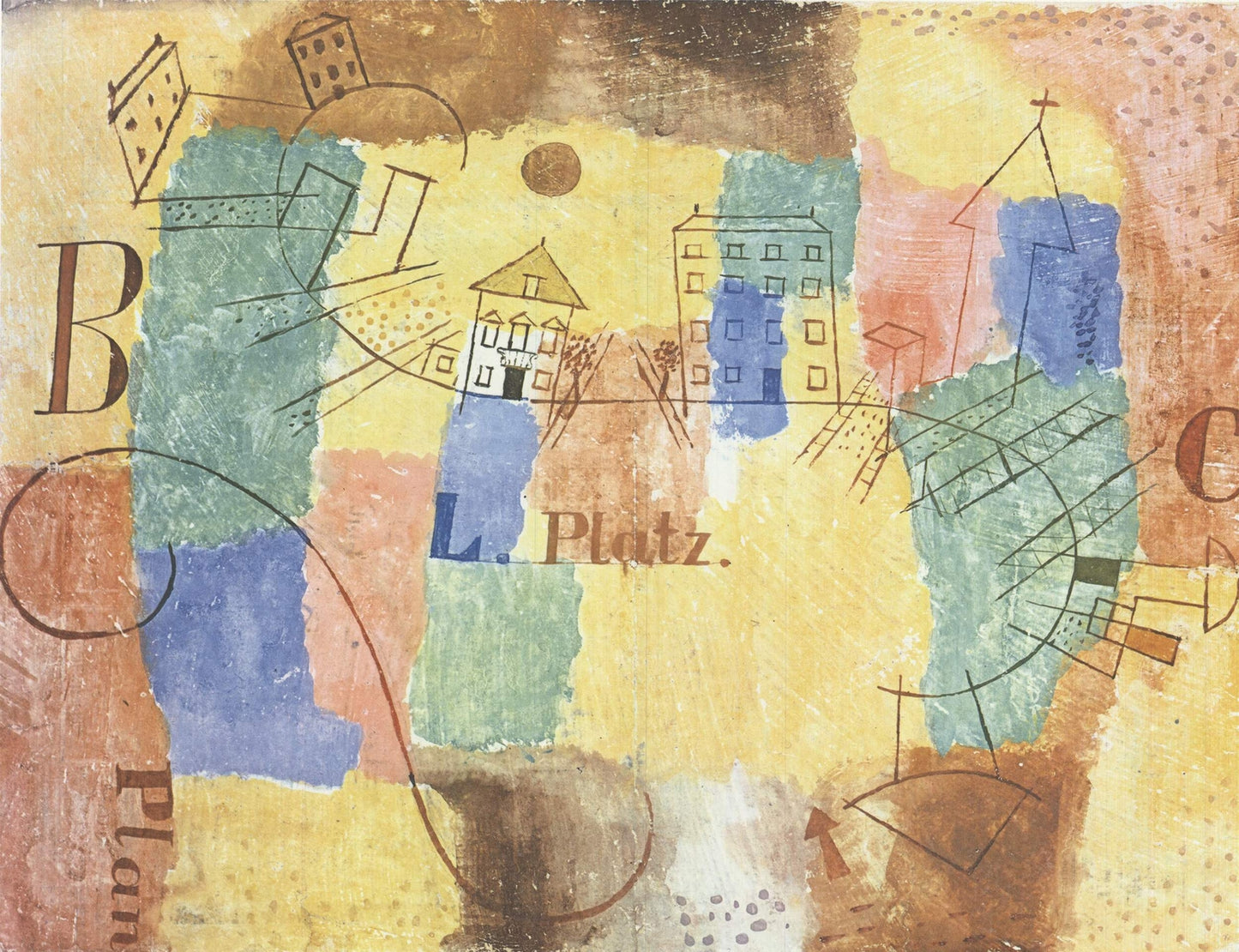 Paul Klee The L-Square Under Construction " Offset Lithograph