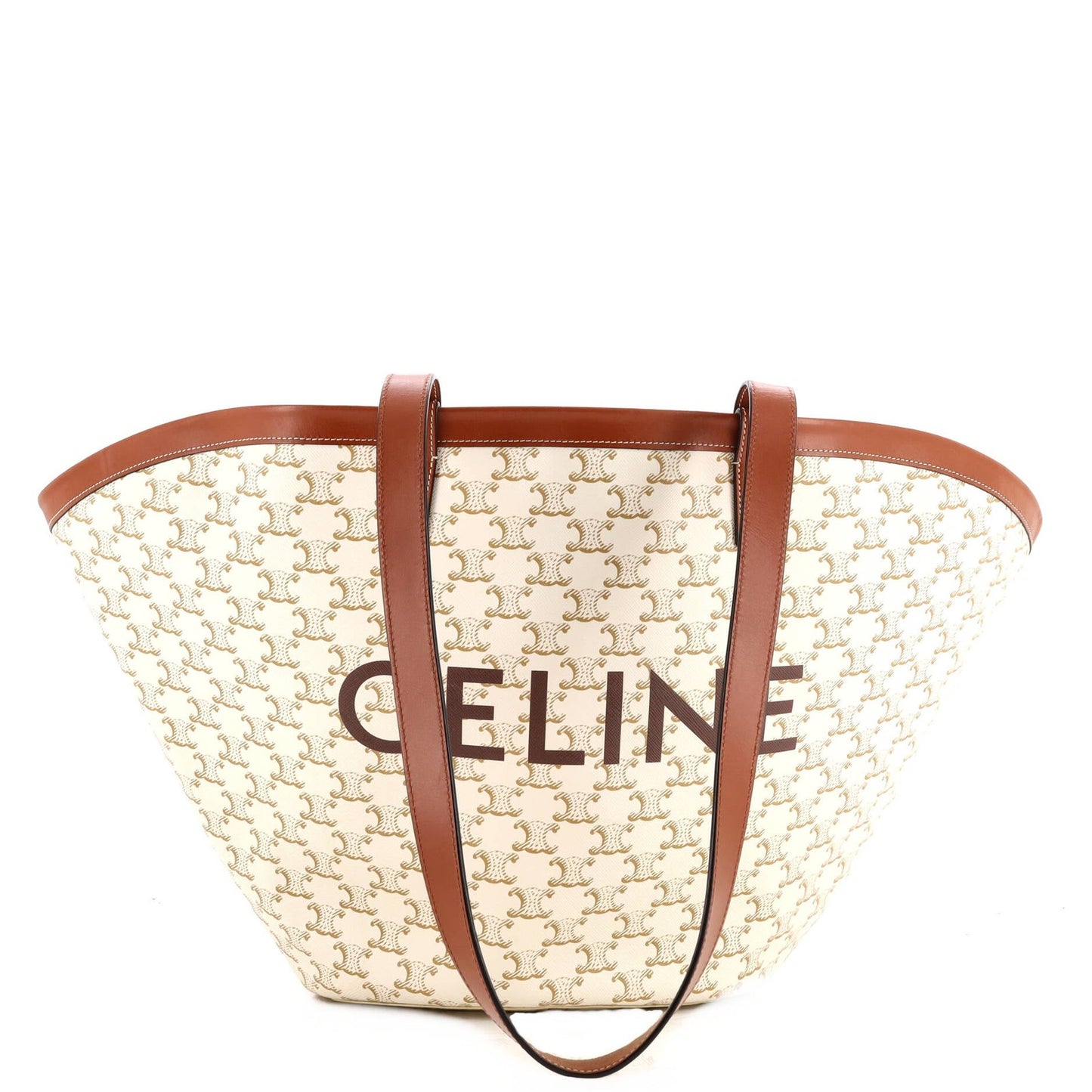 Celine Couffin Bag Triomphe Coated Canvas Medium