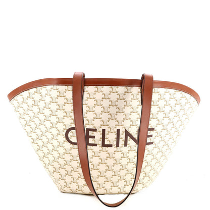 Celine Couffin Bag Triomphe Coated Canvas Medium