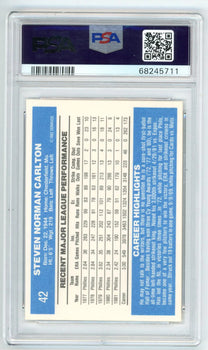 Steve Carlton 1982 Donruss #42 Psa Mt 10