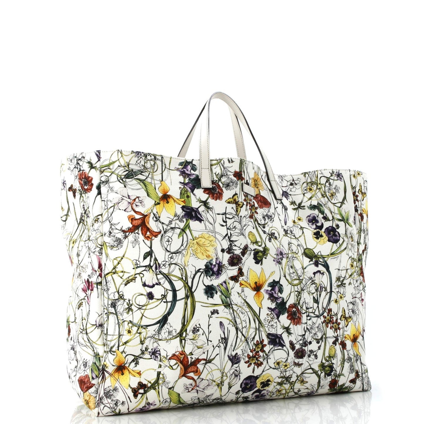 Gucci Open Tote Flora Canvas Large