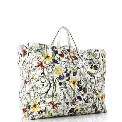 Gucci Open Tote Flora Canvas Large