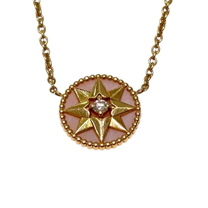 Christian Dior Rose Des Vents Necklace Yg