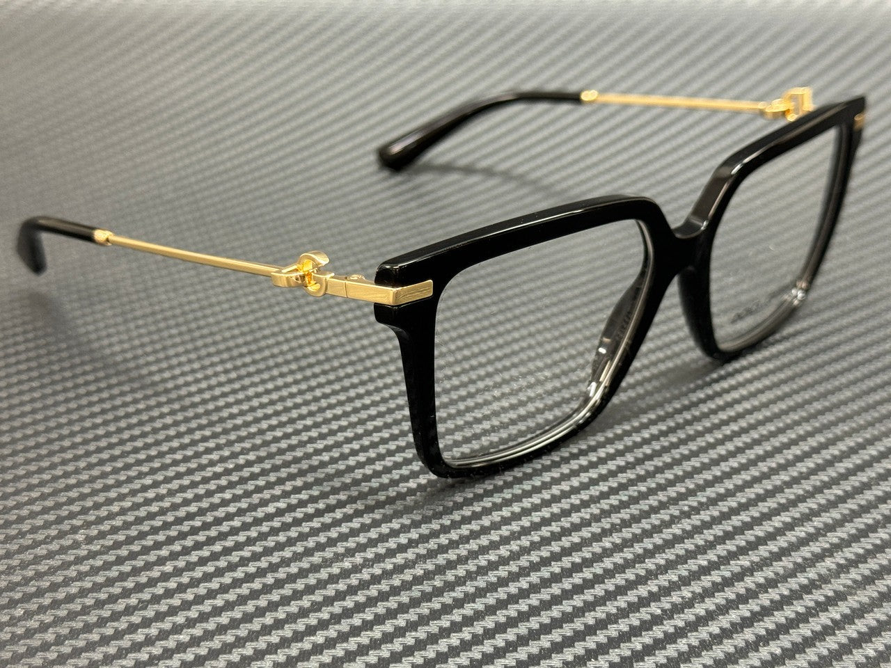 DOLCE & GABBANA DG3397 501 Black Gold Women's 56 mm Eyeglasses
