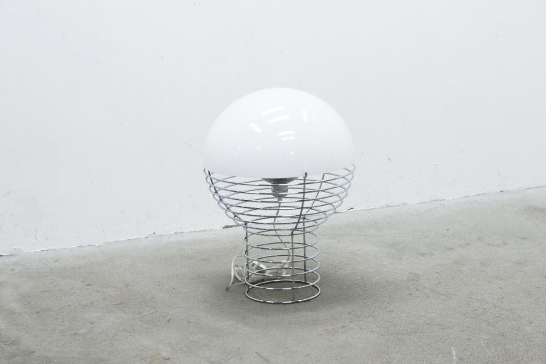 Verner Panton Wire Lamp, White, Size: ?400 x H540mm