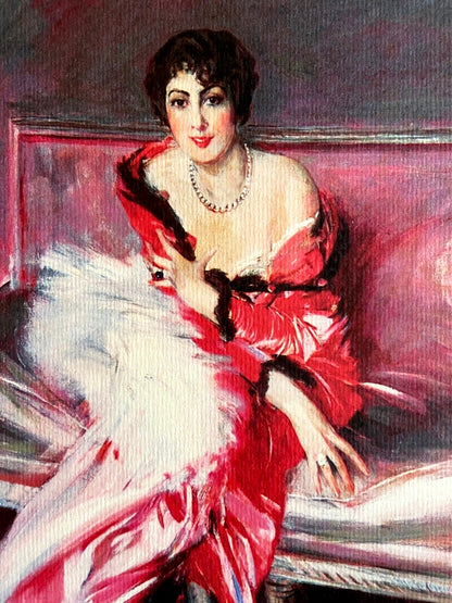 Giovanni Boldini Lithograph Coa Signature Limited