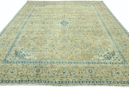 10X13 Ft Antique Stone-Washed Oriental Rug Floral