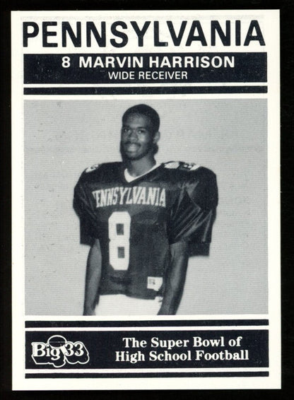 1991 Big 33 Football Classic Marvin Harrison #Pa6