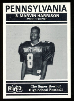 1991 Big 33 Football Classic Marvin Harrison #Pa6
