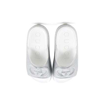 Gucci Interlocking G Platform Slide Sandals Rubber