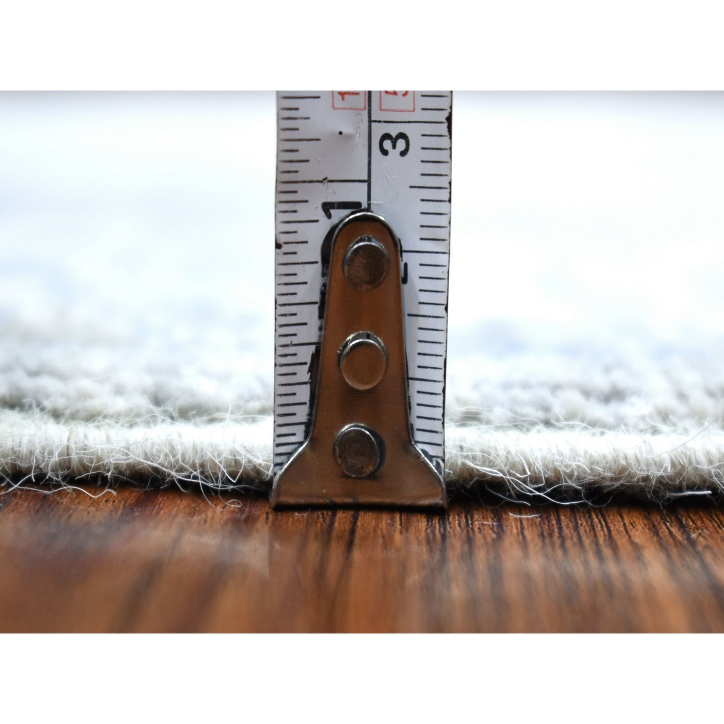 2'6"X9'9" Hand Knotted Gray Afghan Peshawar Extra Soft Wool Runner Rug