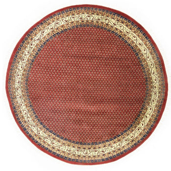 Handmade Tribal Indo Botemir Round Oriental Rug