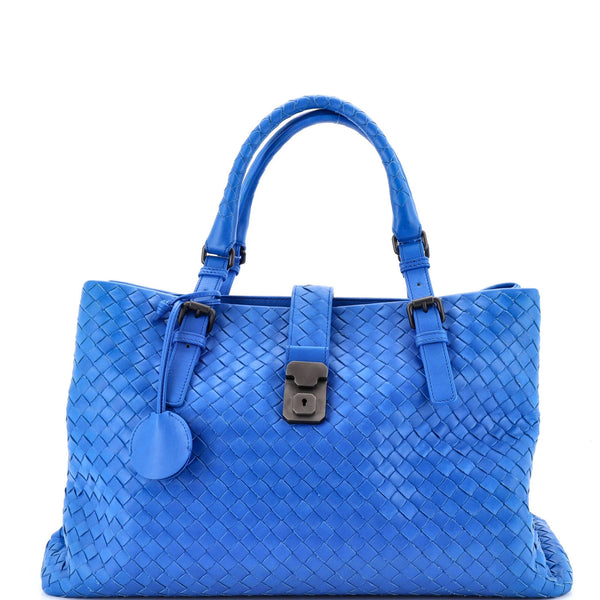 Medium Bottega Veneta Roma Bag Intrecciato Nappa