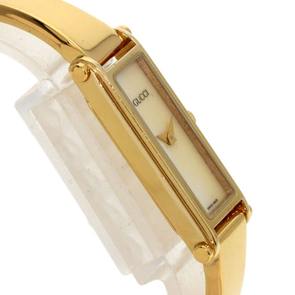 Gucci Square Face Bangle Watches Gold Plated/Gold Plated Ladies