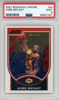 Kobe Bryant 2007 Bowman Chrome Card #24 (Psa Mint