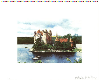 Malcolm Morley Rhine Chateau Signed 