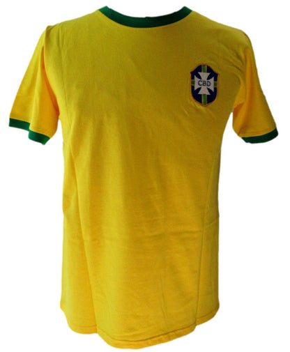 Pele Signed/Autographed Custom Gold Cbd Soccer Jersey Beckett 200971