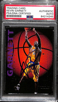 Kevin Garnett Hof Signed/Auto 1995 Sports Heros