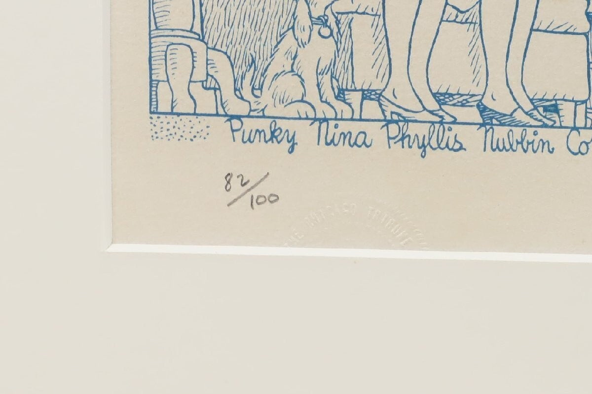 Dick Moores "Gasoline Alley" Ed100 Comic Art Print Signed In  Pencil Framed