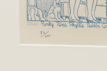 Dick Moores "Gasoline Alley" Ed100 Comic Art Print Signed In  Pencil Framed