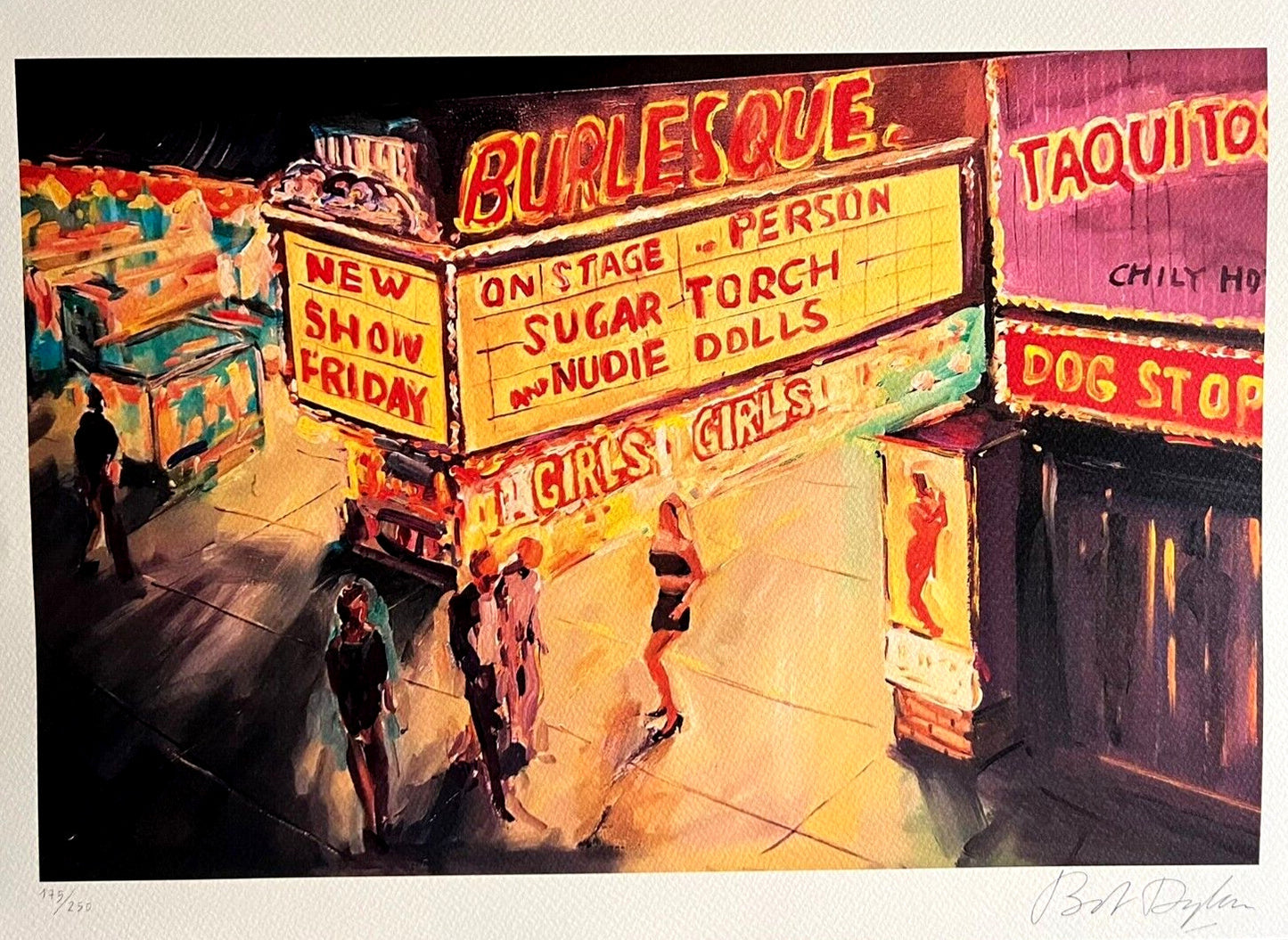 Bob Dylan Lithograph Coa Certified Signed Op Numbered By Hand 250