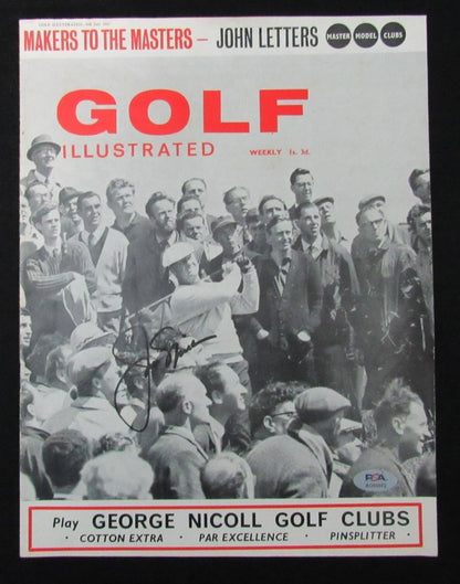 Jack Nicklaus Signed/Auto 7/6/1967 British Golf Illustrated Magazine Psa 195253