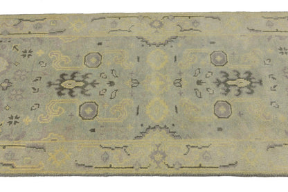 Muted floral design rug oriental chobi oushak runner carpet hallway carpet