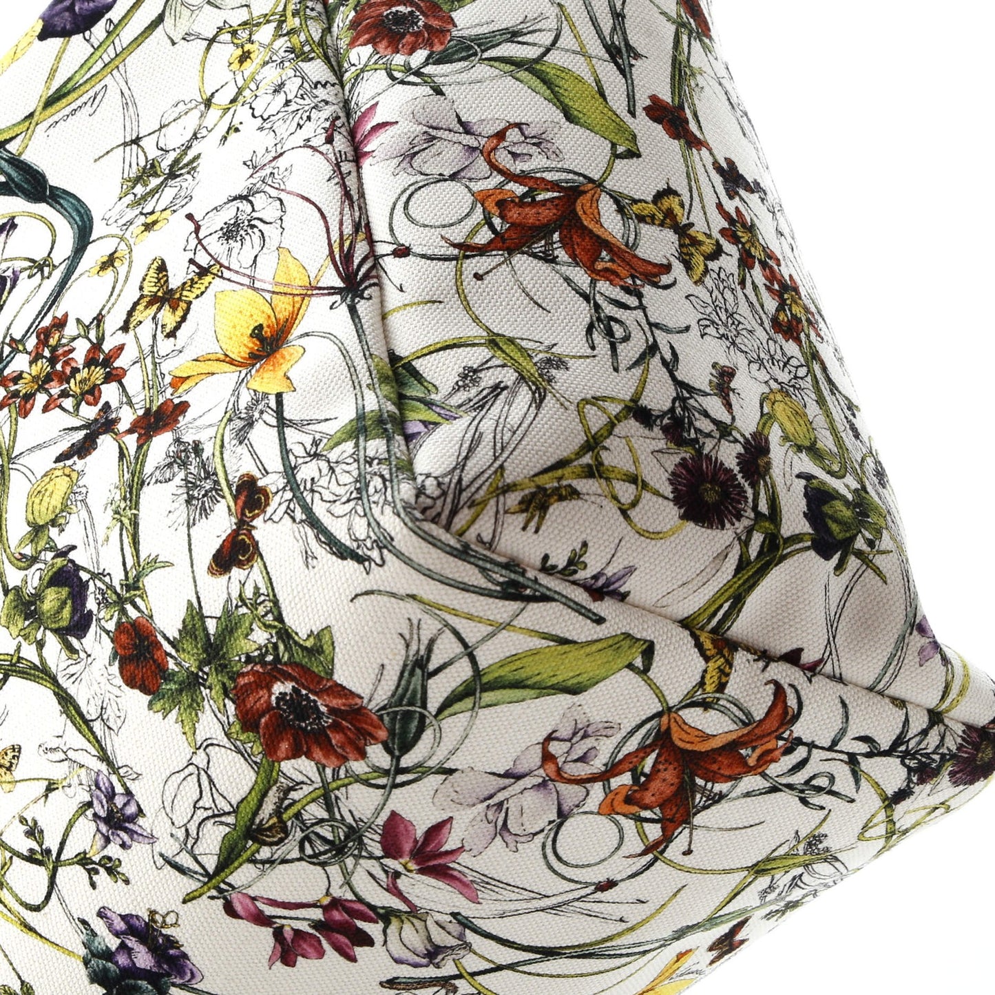 Large Gucci Open Tote Flora Canvas