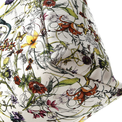 Large Gucci Open Tote Flora Canvas