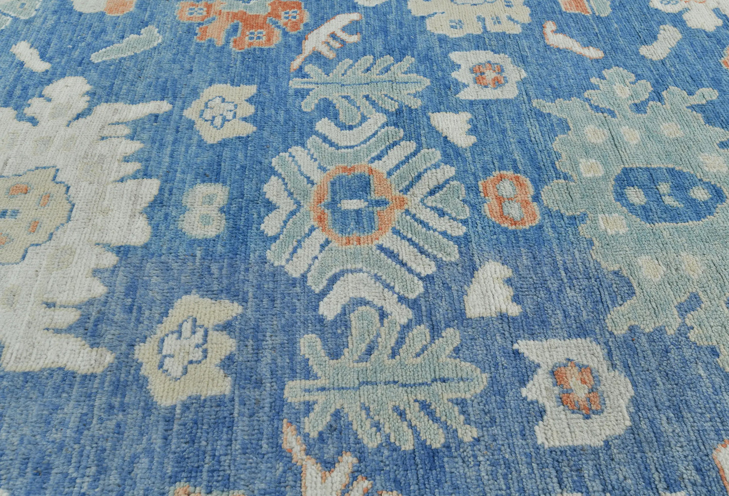 Handmade Pakistan Oushak Oriental Rug Muted Floral Design Bedroom Carpet 8X10 ft