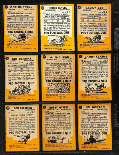 1967 Topps Football Card Complete Set (1-132)