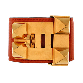 Hermes Collier De Chien Bracelet Leather