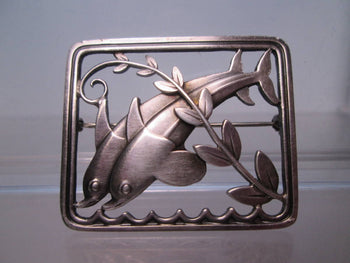 Georg Jensen. Malinowski Sterling Silver Brooch 