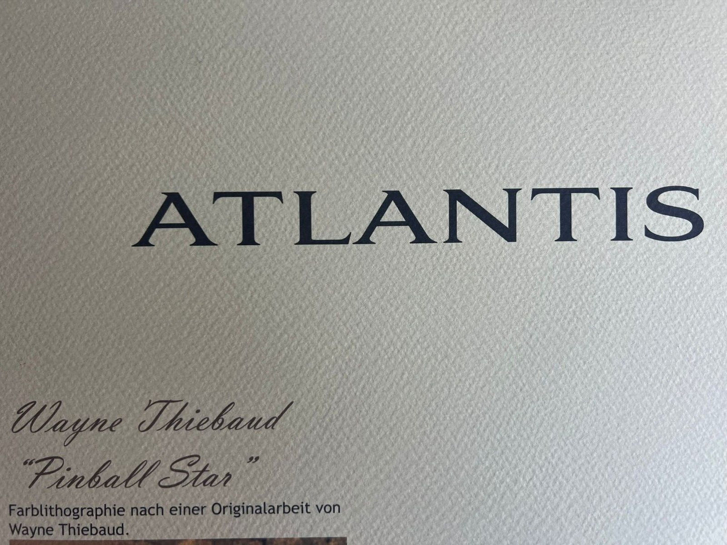 Wayne Thiebaud Lithograph