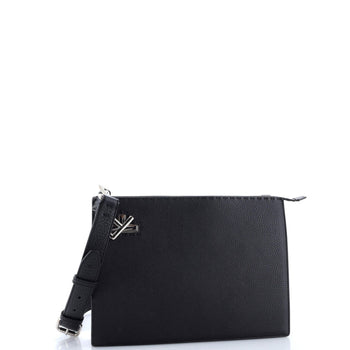 Fendi Ff Turnlock Crossbody Selleria Leather Medium