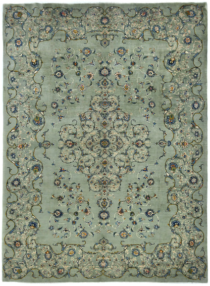 Vintage Hand-Knotted Oriental Rug 10X13 Ft