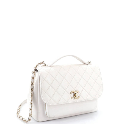 Chanel Business Affinity Flap Bag Quilted Caviar Large